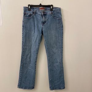 Z. Cavaricci low rise straight leg blue denim jeans
